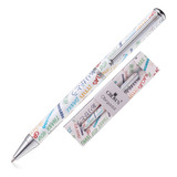 Esferográfica Crown Diamond Ball Pen Esferográfica Cor Azul Exterior Obrigado Traço Média 0.7 Mm Em Caixa - Unidade De 1 X Unidade