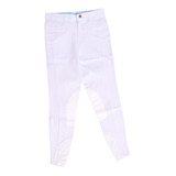 Pantalones De Montar A Cintura De 29.5 Pulgadas Blanco