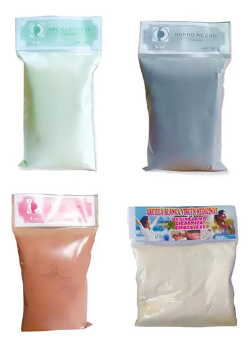 Arcilla Verde Blanca Roja Negra Barro Para Cuidado Corporal | MercadoLibre