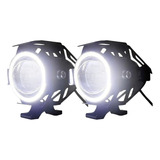 Par Farol Auxiliar / Milha Led U7 (grande) Moto - Universal