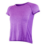 Polera Dryfit Manga Corta Con Mallas Laterales Mujer 05