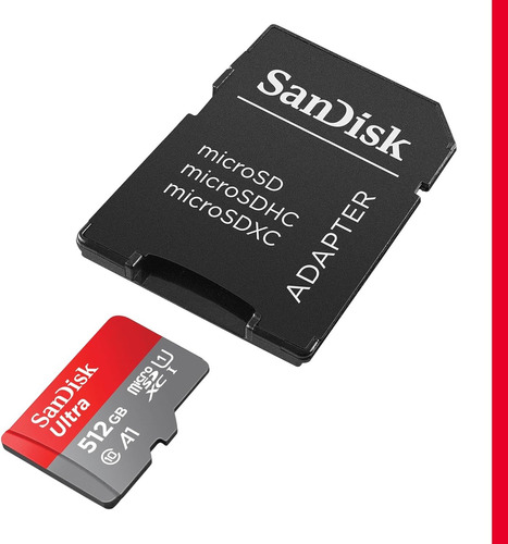 Sandisk ® Ultra Tarjeta Memoria Microsd 512gb Con Adaptador