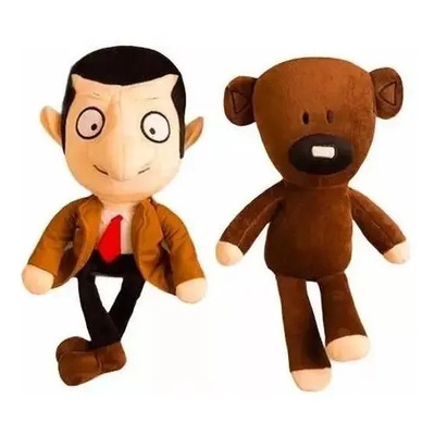Set 2 Peluches Mr Bean Y Oso Teddy Regalo Detalle 30cm | Meses sin interés
