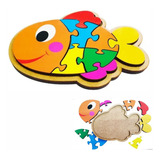 Brinquedo Educativo Quebra-cabeça Infantil - Peixinho