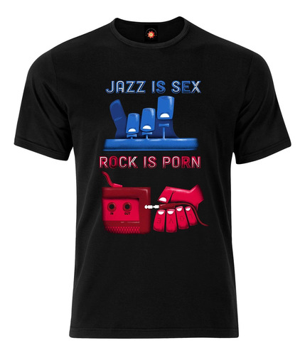 Remera Estampada Varios Diseños Jazz Rock Sex And Porn