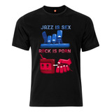 Remera Estampada Varios Diseños Jazz Rock Sex And Porn