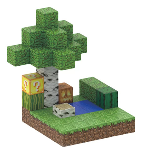 Bloco De Construção De Brinquedo Magnético Minecraft De48p