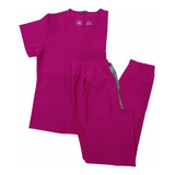 Uniforme Quirúrgico Antifluido Para Mujer/ Rosa