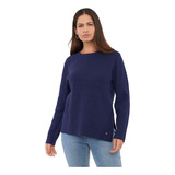 Sweater Mujer Cerrado Navy Corona