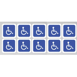 Paquete Stickers Vinil Discapacitado / Discapacidad 14 Cm