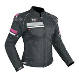 Chamarra Deportiva Con Protecciones R7-243 Dama Rosa