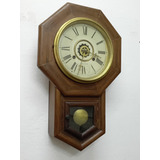 Antiguo Reloj De Pared Waterbury Clock  Despertador Usa 