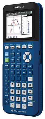 Calculadora Texas Instruments Ti-84 Plus Ce Denim Gráfica