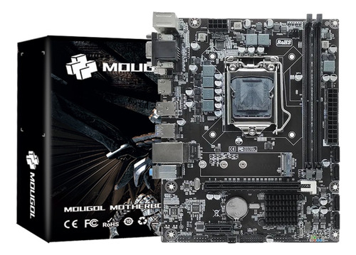 Placa Madre Intel Mougol H310 Lga1151 M.2 Nvme Para Videojue