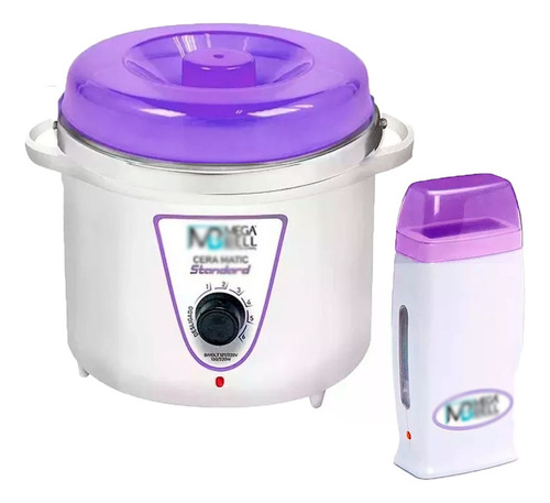 Panela Para Depilação Cera 700g Termocera Lilas + Roll On