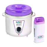 Panela Para Depilação Cera 700g Termocera Lilas + Roll On