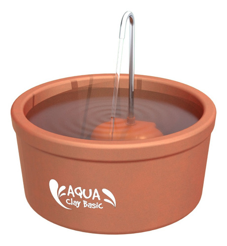 Bebedouro Fonte De Cerâmica Para Gatos Aqua Clay Basic