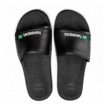 Ojotas Havaianas  Slide Brasil Tira Ancha Chinelas Negra