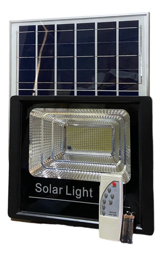 Kit 2 Refletores Holofote 300w Painel Solar Controle Decor