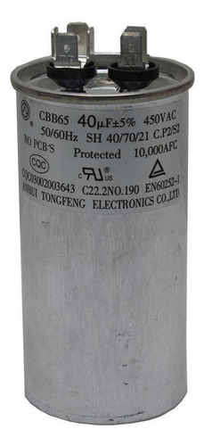 Capacitor Para Lavadora Colormaq 40uf 450vac 4 Terminais