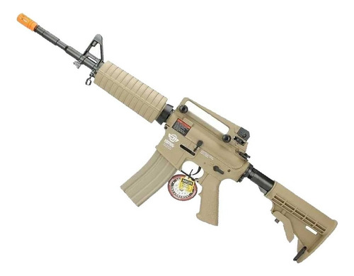 Rifle De Airsoft Elétrico 6mm Aeg Cm16 Carbine Dst - Tan