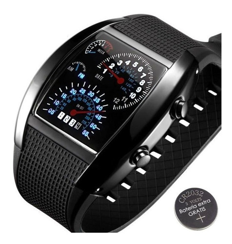 Reloj Led Hombre Digital Rapido Furioso Carro Moda Caballero