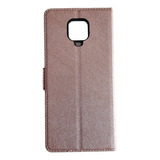 Carcasa Flip Cover Para Xiaomi Redmi Note 9 (s) Rosada