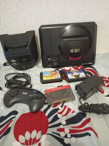 Mega Drive Japonês+ Adaptador Master System Lindao