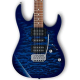 Ibanez Grx70qa-tbb Guitarra Eléctrica 6 Cuerdas Color Transparent Blue Burst Material Del Diapasón Amaranto Orientación De La Mano Diestro