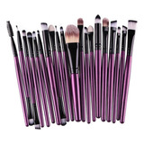 Set De 20 Brochas De Maquillaje T 637t, Sombra De Ojos Profe