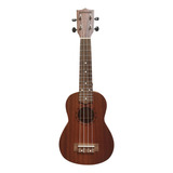 Ukelele Soprano Acústico De 21 Pulgadas Uke Sapele Wood