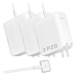 3 Pzs Cargador Magsafe Punta T-tip Para Macbook Pro/ Air