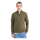 Sweater Hombre Quarter Zip Regular Fit Verde Dockers