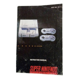 Sólo Manual De La Consola Snes Super Nintendo Super Nes