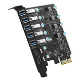 Tarjeta De Expansión Pci-e A Usb Super Speed De 7 Puertos (5