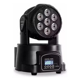 Cabezal Movil 7 Led Rgb Robot Audioritmico Dmx Eventos