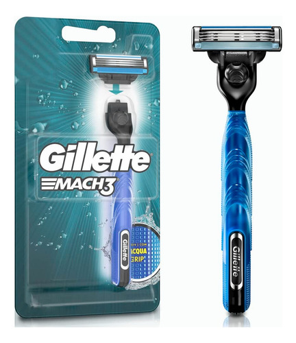 Rastrillo Gillette Mach3 Navaja Con 3 Hojas Afeitar Rasurar