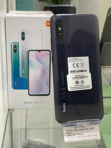 Celular Xiaomi Redmi 9a 32 Gigas Preto, Novo Zero Na Caixa!