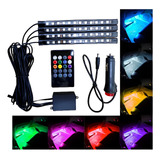 Kit Atmosfera Tuning Rgb Tira Led Interior Do Carro