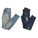 Combo Pack X2u De Jeans Talle Xs/s Mujer Oportunidad