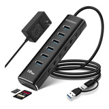 Concentrador Usb Alimentado, Concentrador Usb 3.2/usb C De 8