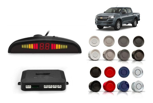 Sensor De Estacionamiento P/ Chevrolet S10 Con Display 