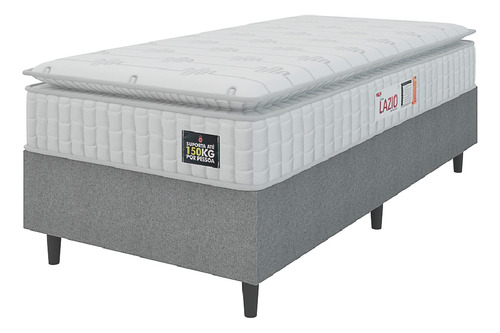 Hellen Lazio D45 Cama Box Cor Branco Solteiro 188cm X 88cm