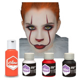 Kit Maquillaje It Payaso Personaje 3 Glow 1 Gel Para Pelo