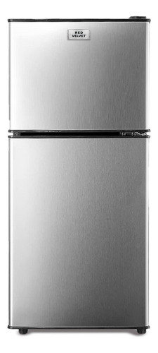 Refrigerador 2 Puertas Red Velvet Freezer Acero 150l 5.3 Ft Color Plateado