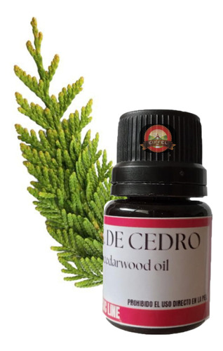 Aceite Esencial Cedro 15 Ml 100 % Natural Aromaterapia