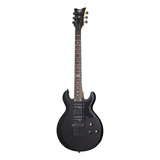 Guitarra Eléctrica Schecter Sgr S-1 De Tilo Midnight Satin Black Satin Con Diapasón De Palo De Rosa