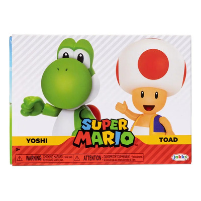 Yoshi Y Toad 2 Pack Jakks Pacfic Mario | Envío gratis