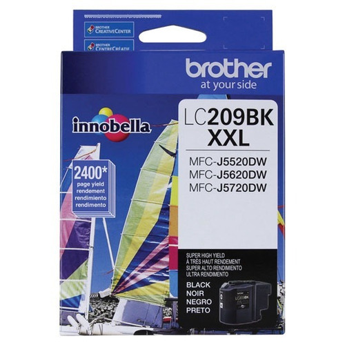 Tinta Brother Lc209bk Negro 2400 Pag Súper Alto Rendimiento