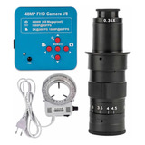 Câmera Microscópio Hdmi/usb 48mp Lente 180x + Anel De Leds